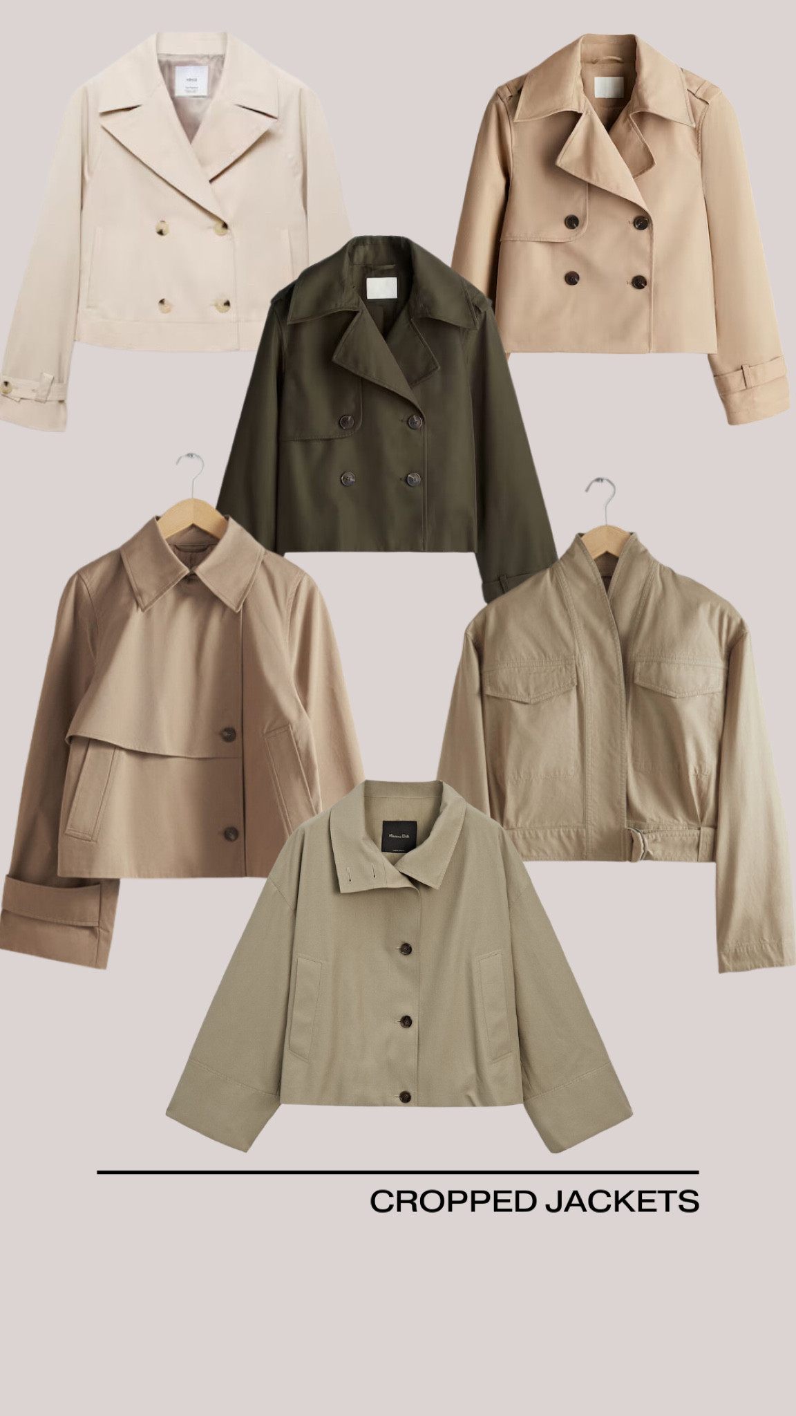 Cropped trench coats, cropped jackets

#LTKStyleTip #LTKSeasonal