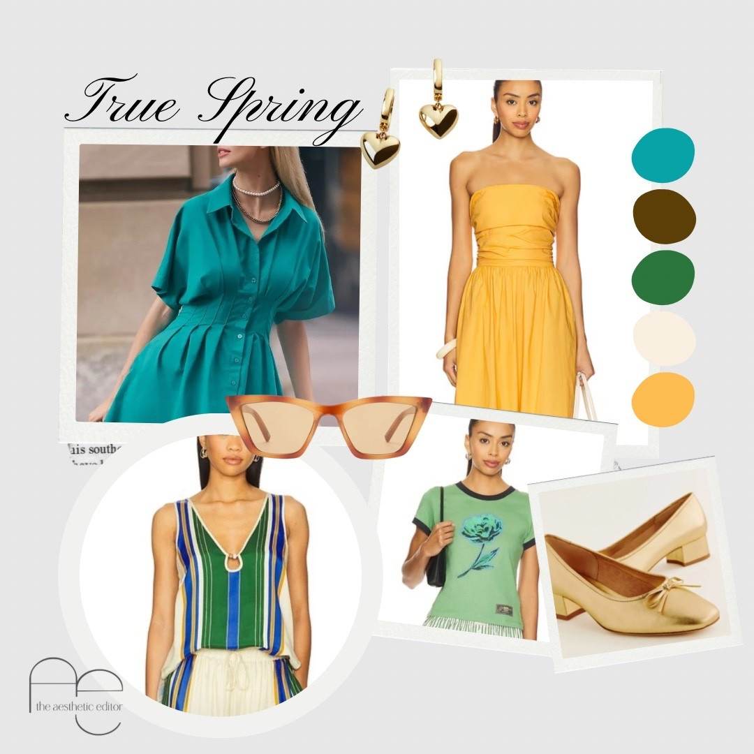 True Spring is all about clear, warm, and vibrant hues. You glow in golden yellows, fresh greens, and bright coral. Avoid muted, dusty shades or anything too cool that dulls your energy. This guide is packed with pieces that bring out your warm and cheerful sparkle.

#LTKSeasonal #LTKStyleTip #LTKFindsUnder100