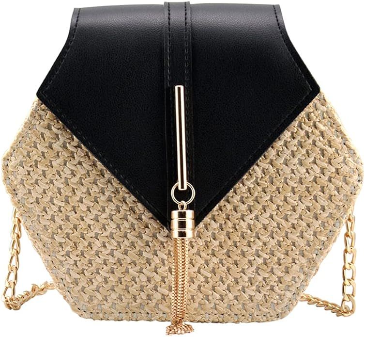 Bausweety Women's Crossbody Bag Cute Straw Shoulder Bag | Amazon (US)