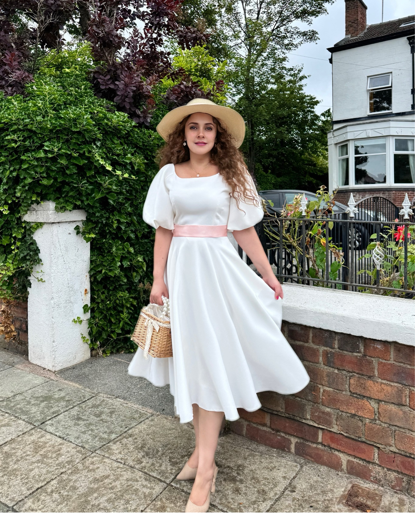 Love wearing white dresses with a good the length, twirl and puff sleeves. Everything is just perfect for an effortless chic outfit 🥰🤍🎀
You may need a steamer to ease the creases. 

🏷
#elegantstyle #femininestyle #elegantfashion #classicfashion #elevateyourstyle #ukfashionblogger #outfitinspo #fashioninspiration #styleinspo #classygirl #classyoutfits #timelessfashion #stylingtips #fashiondiary #fashioninfluencer #oldmoneystyle #oldmoneyfashion #chicfashion #summer #summerdress #summerstyle #summervibes #summeressentials #vintagefashion #audreyhepburnstyle #vintagestyle #oldhollywood #oldhollywoodglamour

#LTKdresses #LTKmodest #LTKsummer