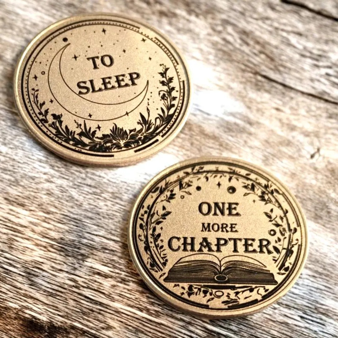 Decision Coin, Unique Reader Gift, Brass Reading Token, Funny Book Lover's Gift, Birthday Gift fo... | Etsy (US)