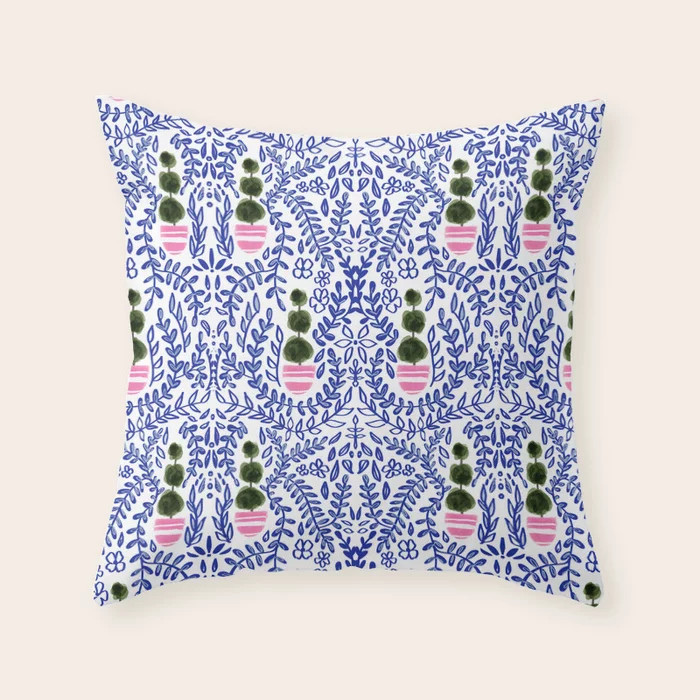 Southern Living - Chinoiserie Pattern Throw Pillow | Society6