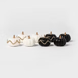 8ct Painted Nailhead Mini Halloween Decorative Pumpkins - Hyde & EEK! Boutique™ | Target