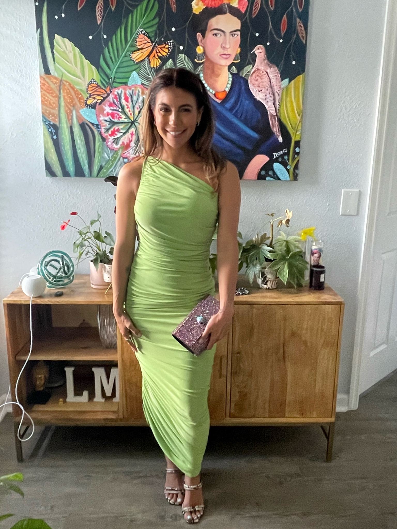 By now I’m a pro at weddings! This dress is comfy and flattering- runs a tad big, I’m wearing an XXS 💚 #weddingguest #summerwedding #formalwedding #beachwedding #greendress