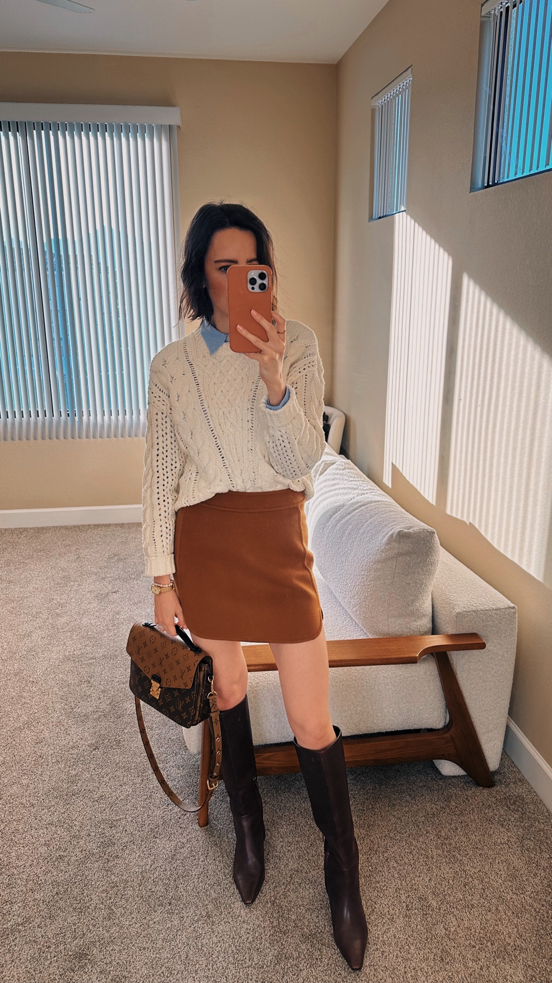 Sunday coffee date ootd 🤎☕️ I’ve been obsessed with these boots lately! After being sick for 2 weeks I’m having so much fun dressing up again 😂 

#LTKdayinmylife #LTKgrwm #LTKootd