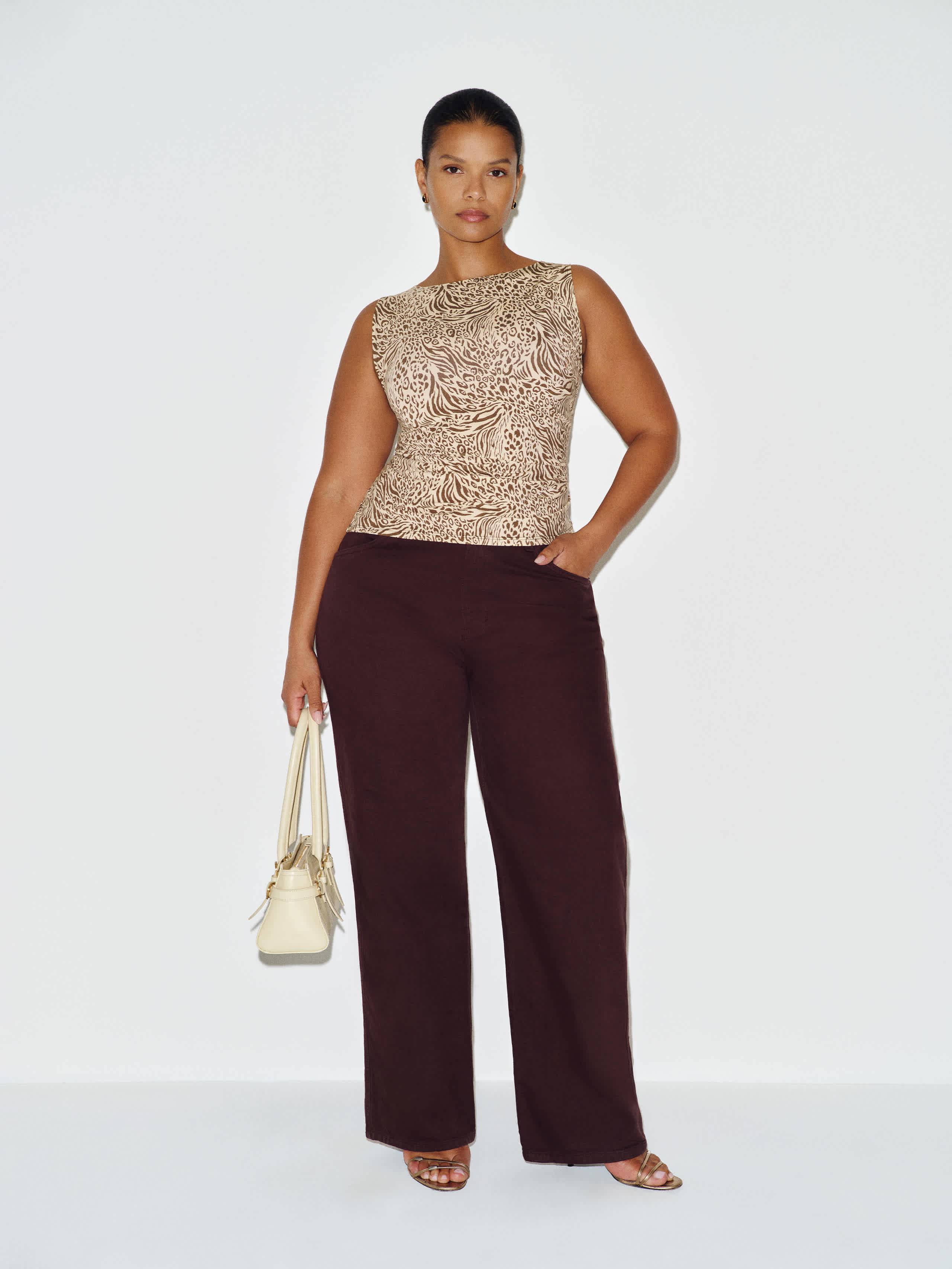 Reformation Dusk Knit Top Es Brown 3X | Reformation (Global)