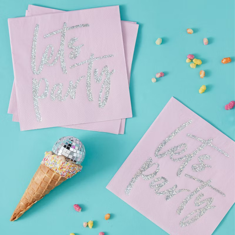 "Let's Party" Foiled Napkins | Target