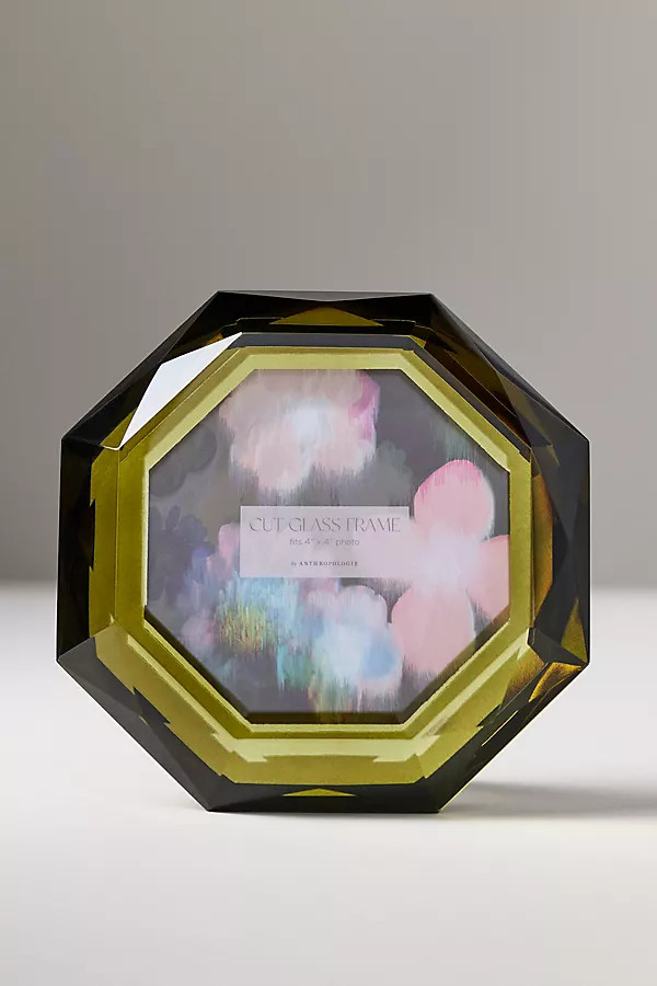 Jewel-Toned Cut Glass Frame | Anthropologie (US)