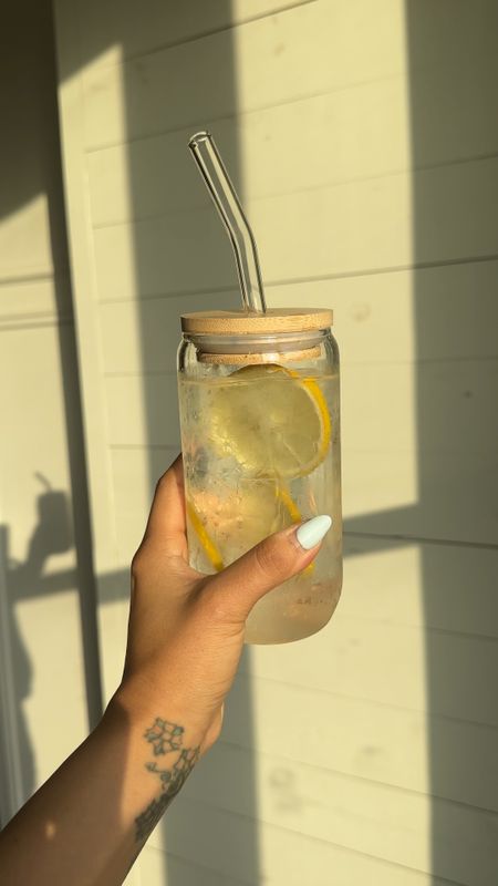 These cups gave my kitchen a cute upgrade. Glass can shaped glasses with glass straw and cork lid. Perfect 🤩 they come in 12oz, 16oz and 20oz but I only linked the 16oz and 20oz 

#LTKhome #LTKsalealert #LTKunder50