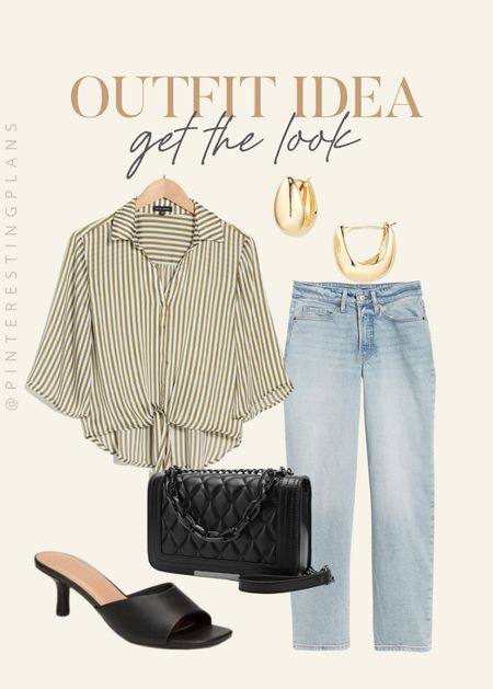 Outfit Idea get the look 🙌🏻🙌🏻

Casual summer look, black purse, black heels, jeans, 

#LTKTravel #LTKShoeCrush #LTKSeasonal