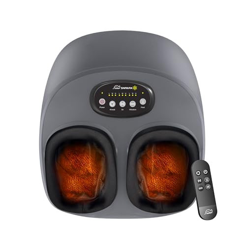 Snailax Shiatsu Foot Massager with Heat, FSA/HSA Eligible, Compression, Vibration, Electric Foot Massager Machine for Plantar Fasciitis, Neuropathy,Kneading, Foot Warmer with Remote Control, Size 13 | Amazon (US)