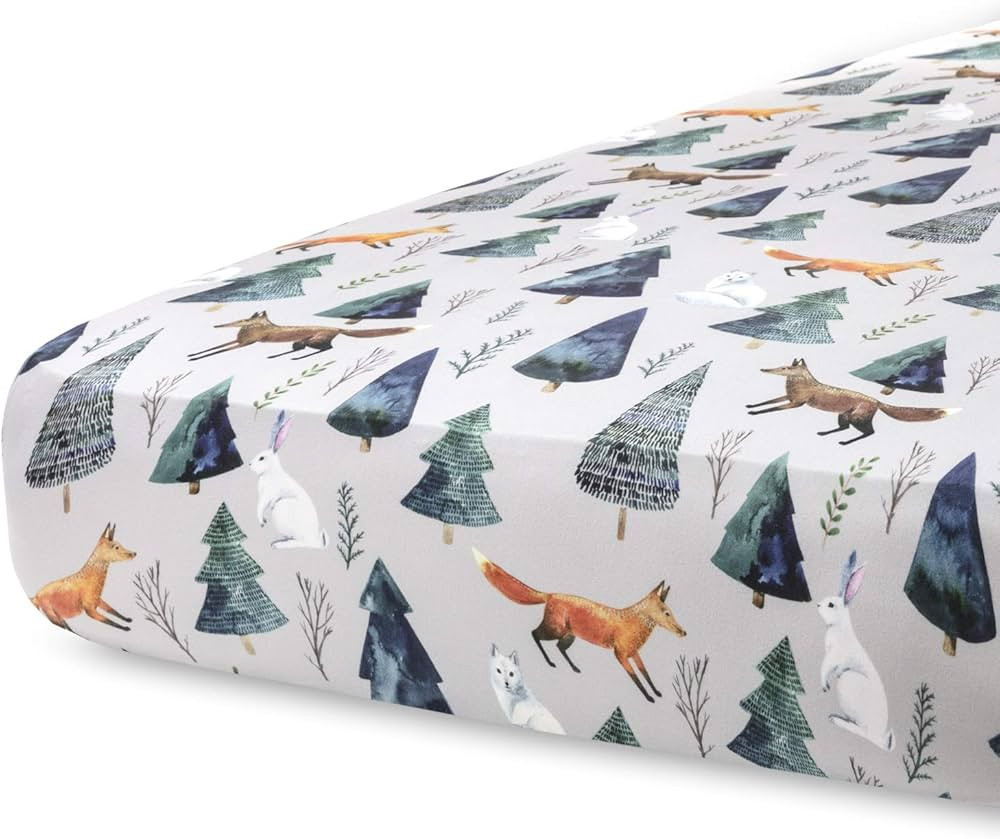 Pobi Baby - Premium Fitted Crib Sheets for Standard Crib Mattress - Ultra-Soft Cotton Blend, Styl... | Amazon (US)