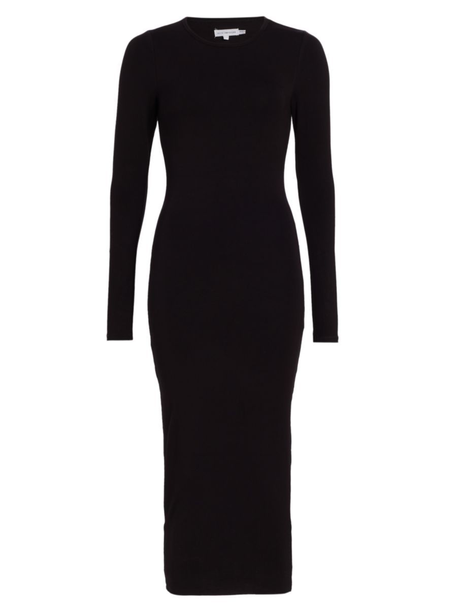 GOOD AMERICAN Good Touch Long-Sleeve Maxi Dress | Saks Fifth Avenue