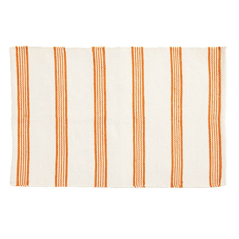Orange Striped Layering Mat, 24x36 | At Home