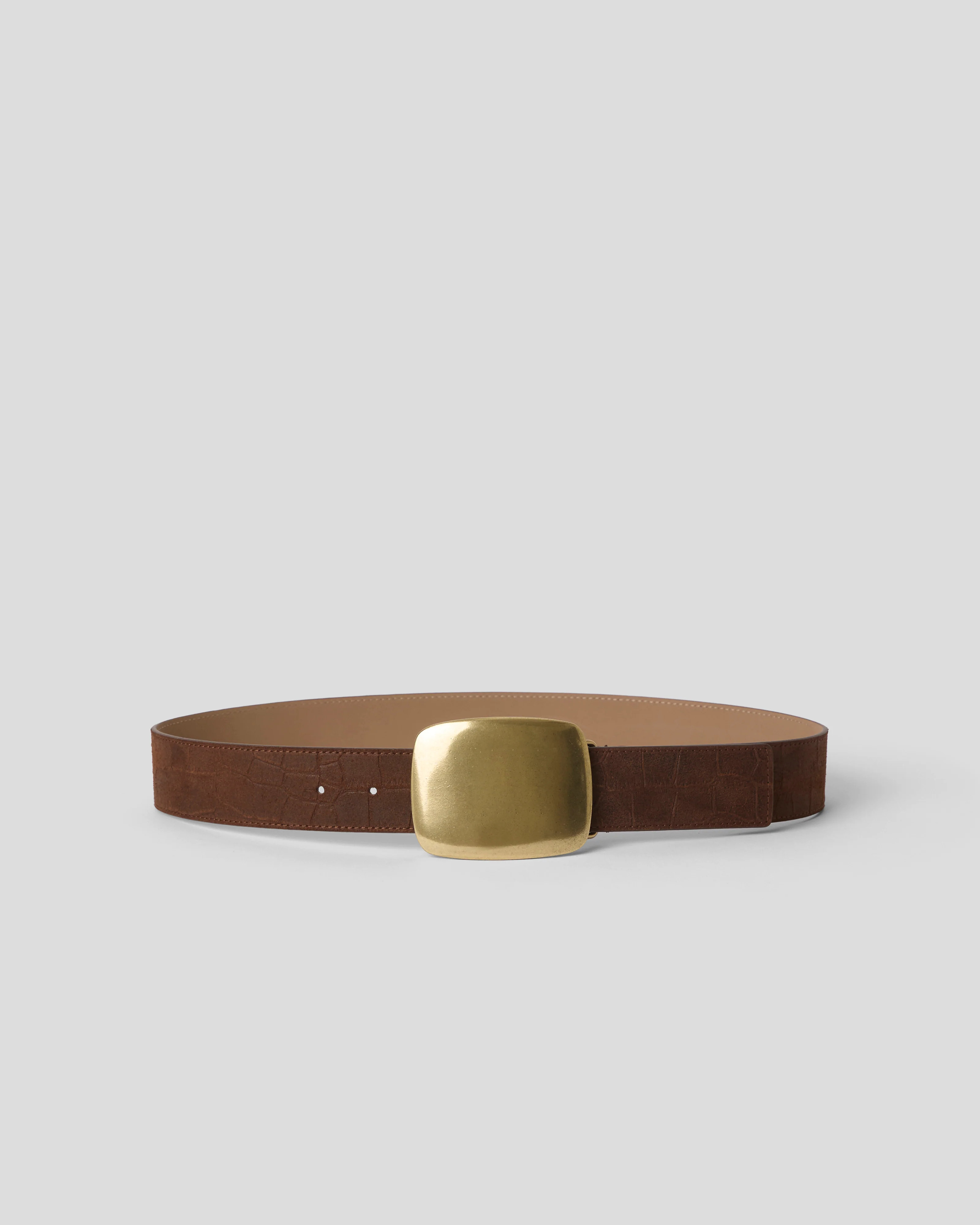 LEIGHTON CROCO SUEDE BELT | B-Low The Belt