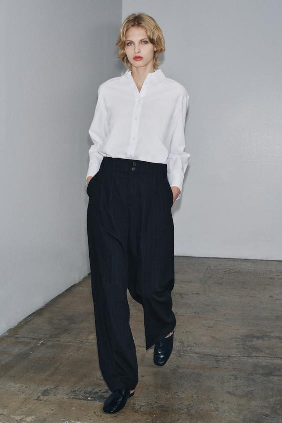 ZW COLLECTION PINSTRIPE PANTS | Zara Canada