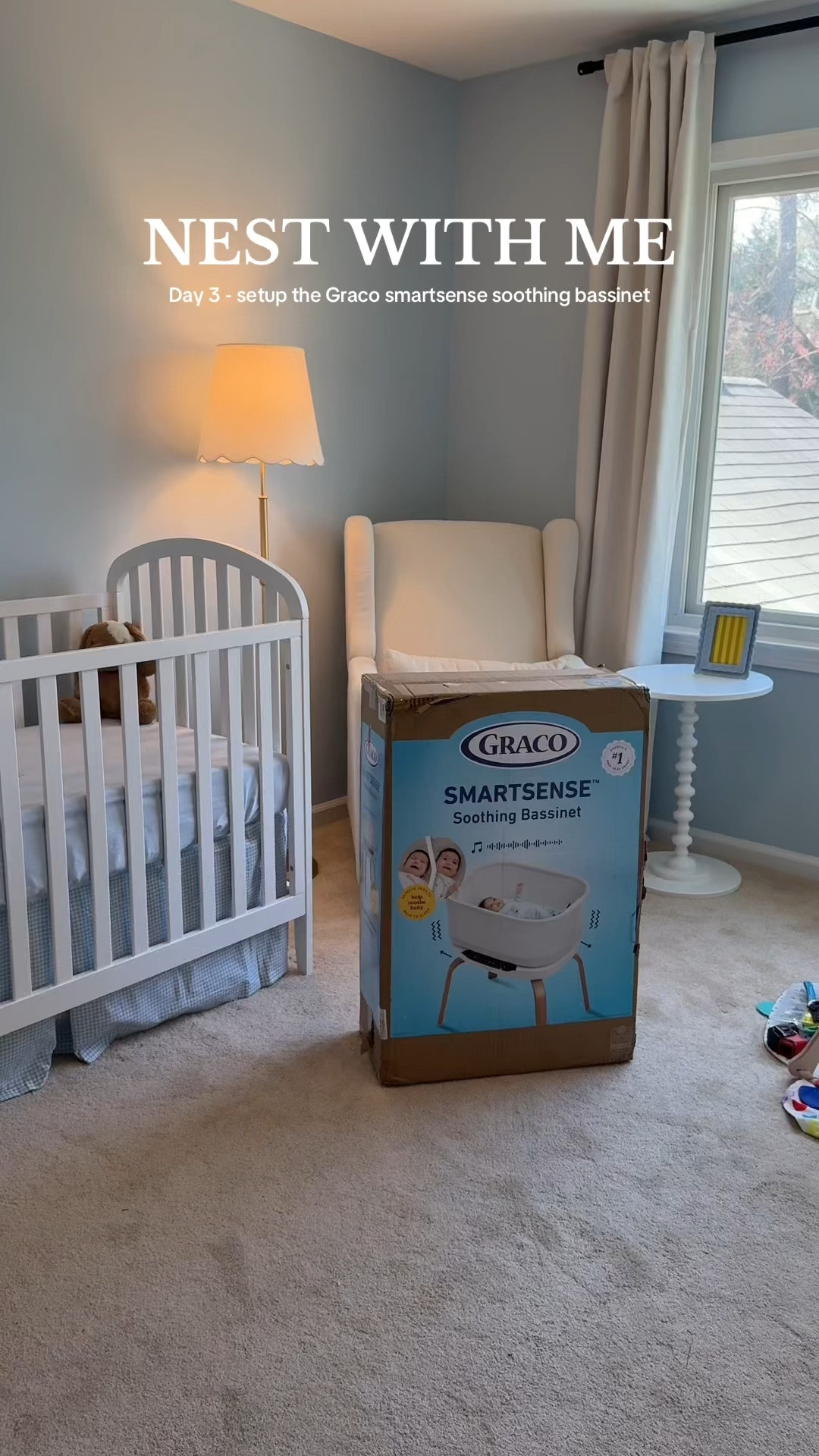 Nest with me and set up our graco smartsense soothing bassinet!!

#LTKSpringSale #LTKBaby