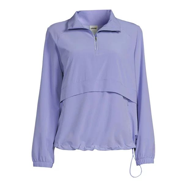 Avia Women's Pullover Mock Neck Quarter Zip Windbreaker Jacket | Walmart (US)