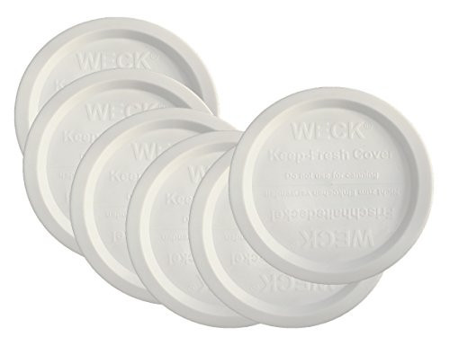 Weck Jar Keep Fresh Plastic Lids, 6 PACK (Large = 100mm). Fits Models 740, 741, 742, 743, 738, 739, 744, 745, 748, 974 | Amazon (US)