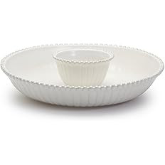 Amazon.com: Two's Company Heirloom 2-Pieces Pearl Edge Chip & Dip Set : Home & Kitchen | Amazon (US)