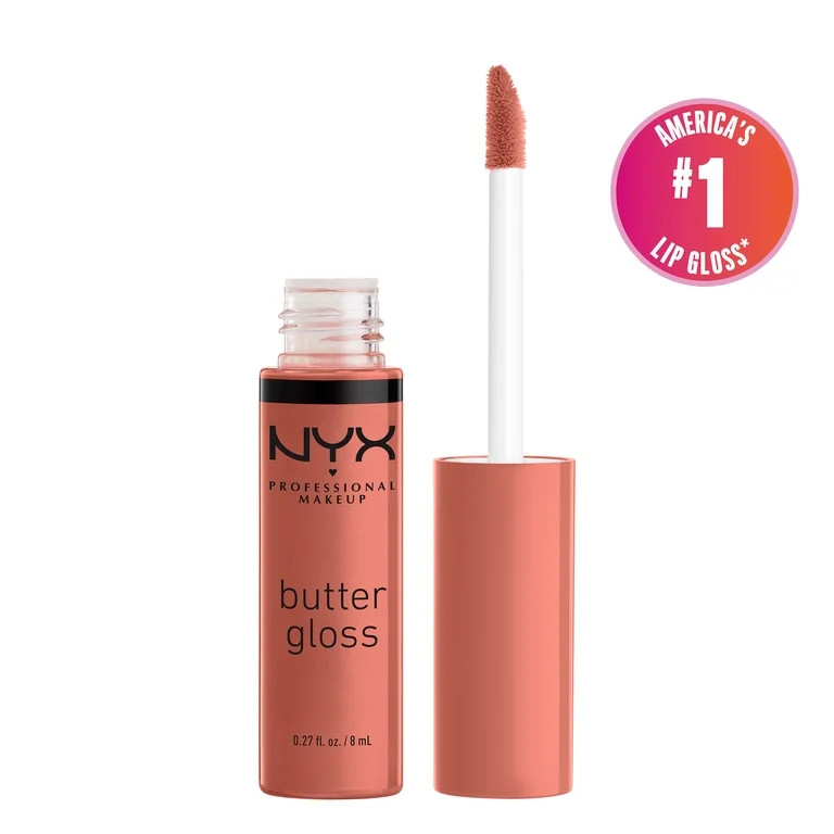 NYX Professional Makeup Butter Gloss, Non-Sticky Lip Gloss, Bit Of Honey, 0.27 Oz | Walmart (US)