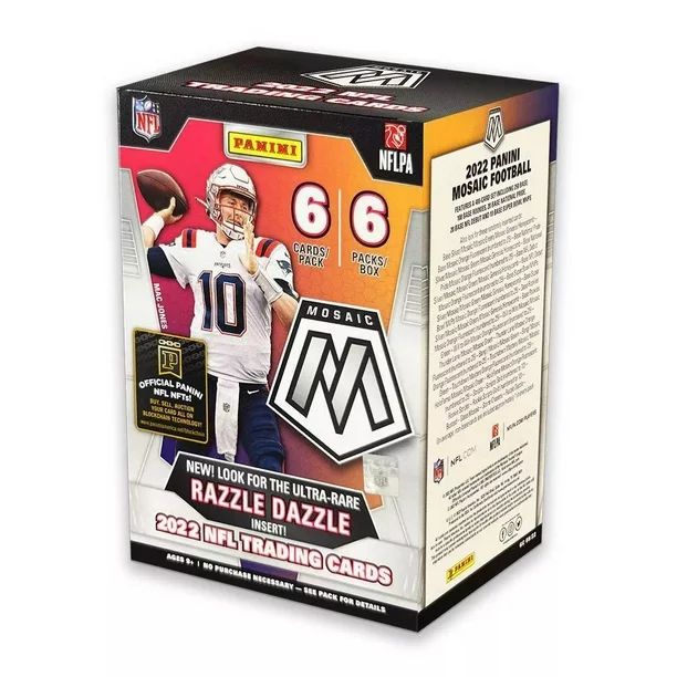 2022 Panini Mosaic Football Blaster Box Trading Cards| Look for Exclusive Orange Fluorescent Para... | Walmart (US)