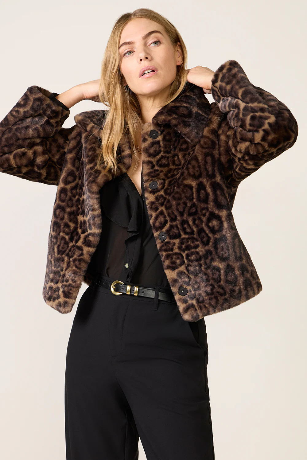 Elis Leopard Coat | Evereve