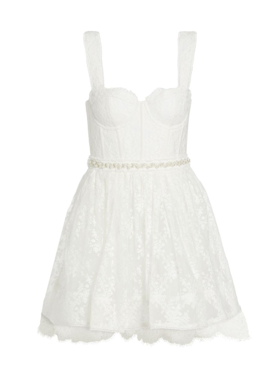 Alice + OliviaHope Embellished Organza Minidress | Saks Fifth Avenue