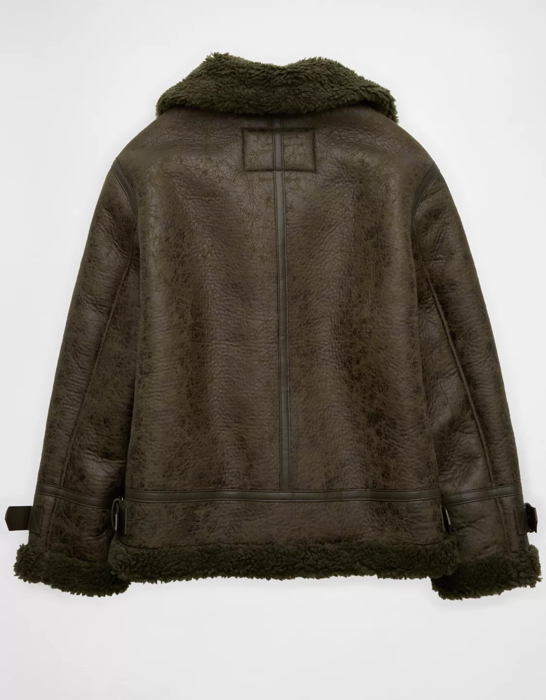 AE Oversized Shearling Biker Jacket | American Eagle Outfitters (US & CA)
