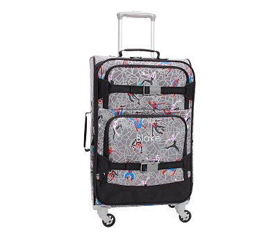 Mackenzie Marvel's Spider-Man Heroes Glow-in-the-Dark Ultimate Luggage | Pottery Barn Kids