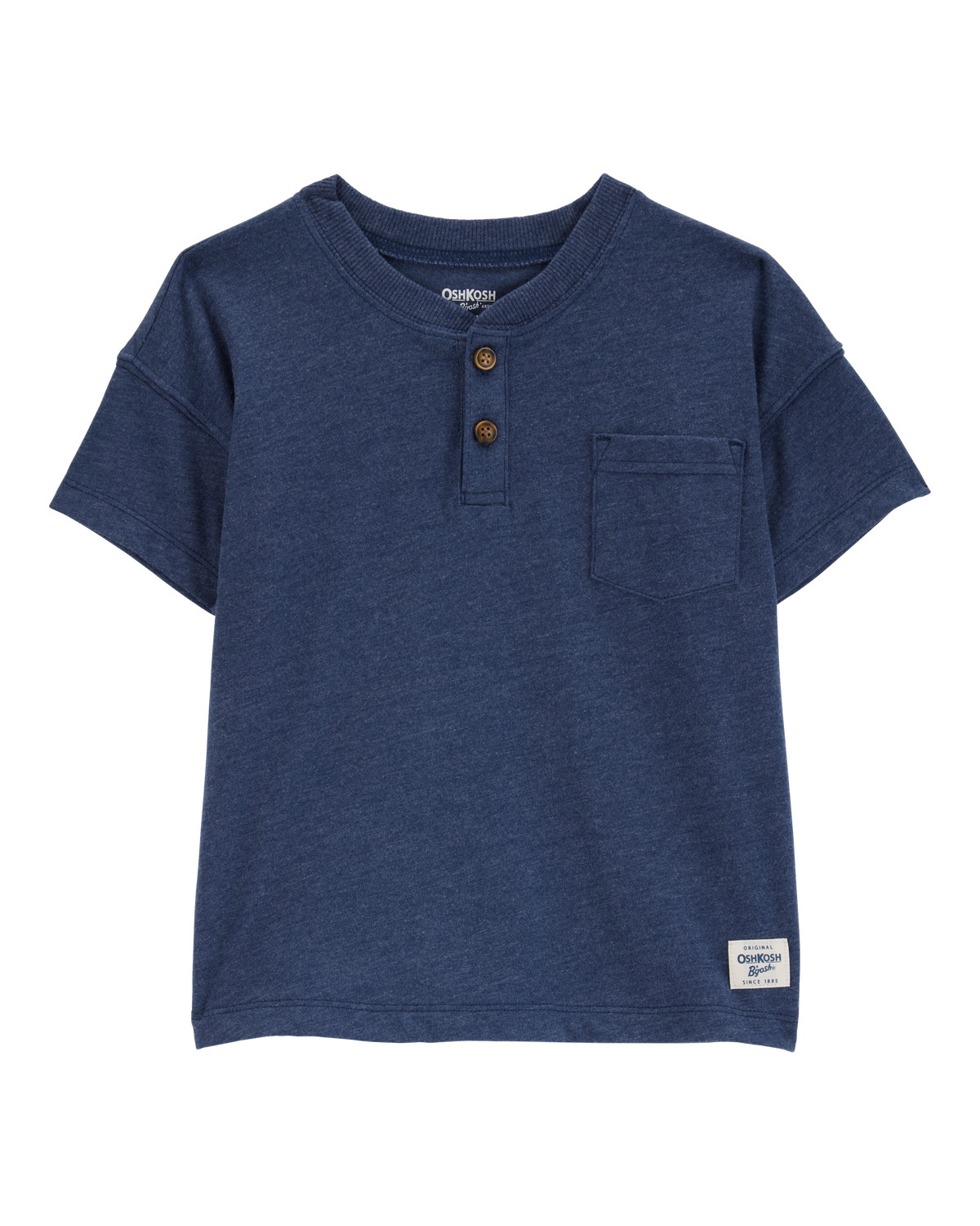 Toddler Pocket Henley Tee - Navy - OshKosh | Carter's | Carter's Inc