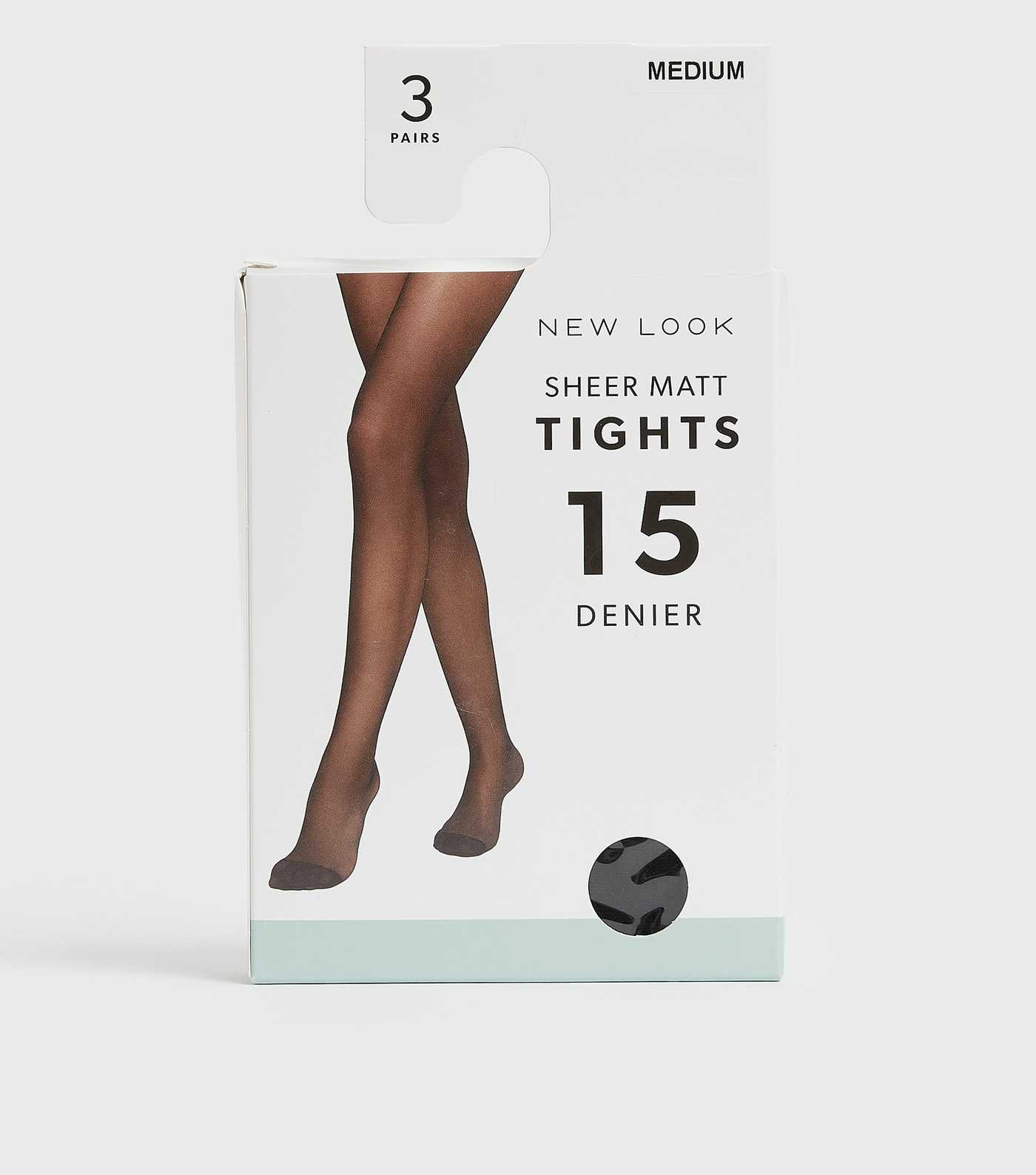 3 Pack Black 15 Denier Sheer Matt Tights
						
						Add to Saved Items
						Remove from Saved ... | New Look (UK)