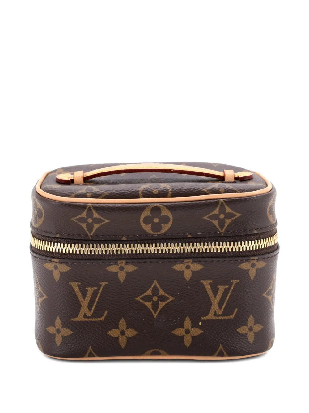 Louis Vuitton Pre-Owned Nice Vanity Case Monogram Canvas Nano pouch - Brown | Farfetch Global