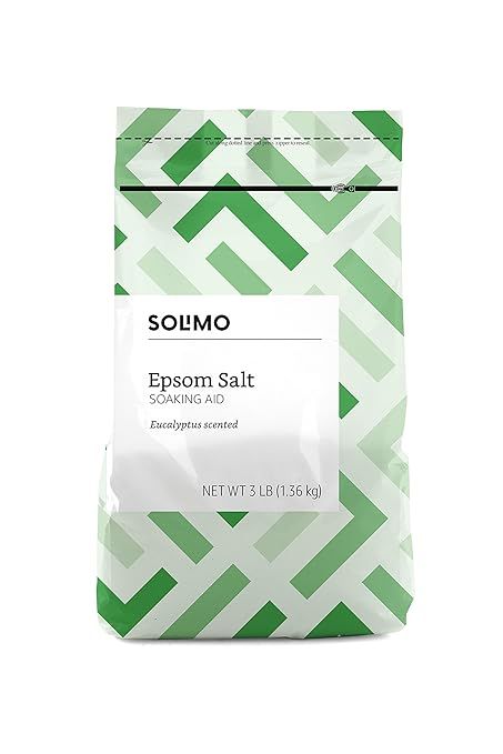 Amazon Brand - Solimo Epsom Salt Soaking Aid, Eucalyptus Scented, 3 Pound | Amazon (US)