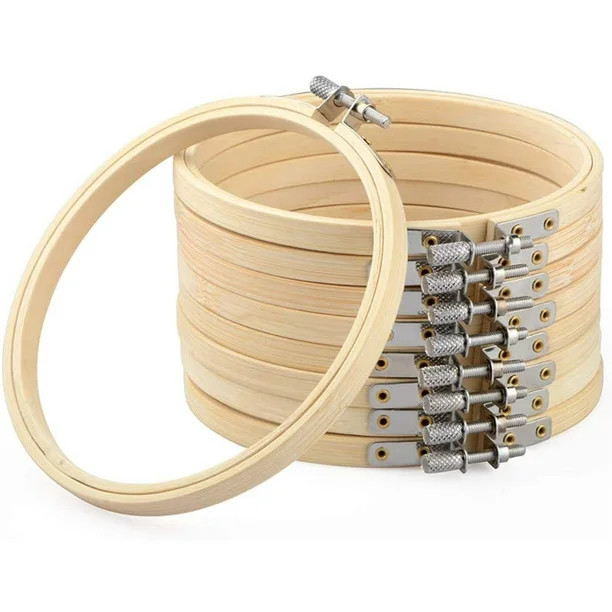 Wood Embroidery Hoop with Round Edges ( 10 Inch, 2 Piece) - Walmart.com | Walmart (US)