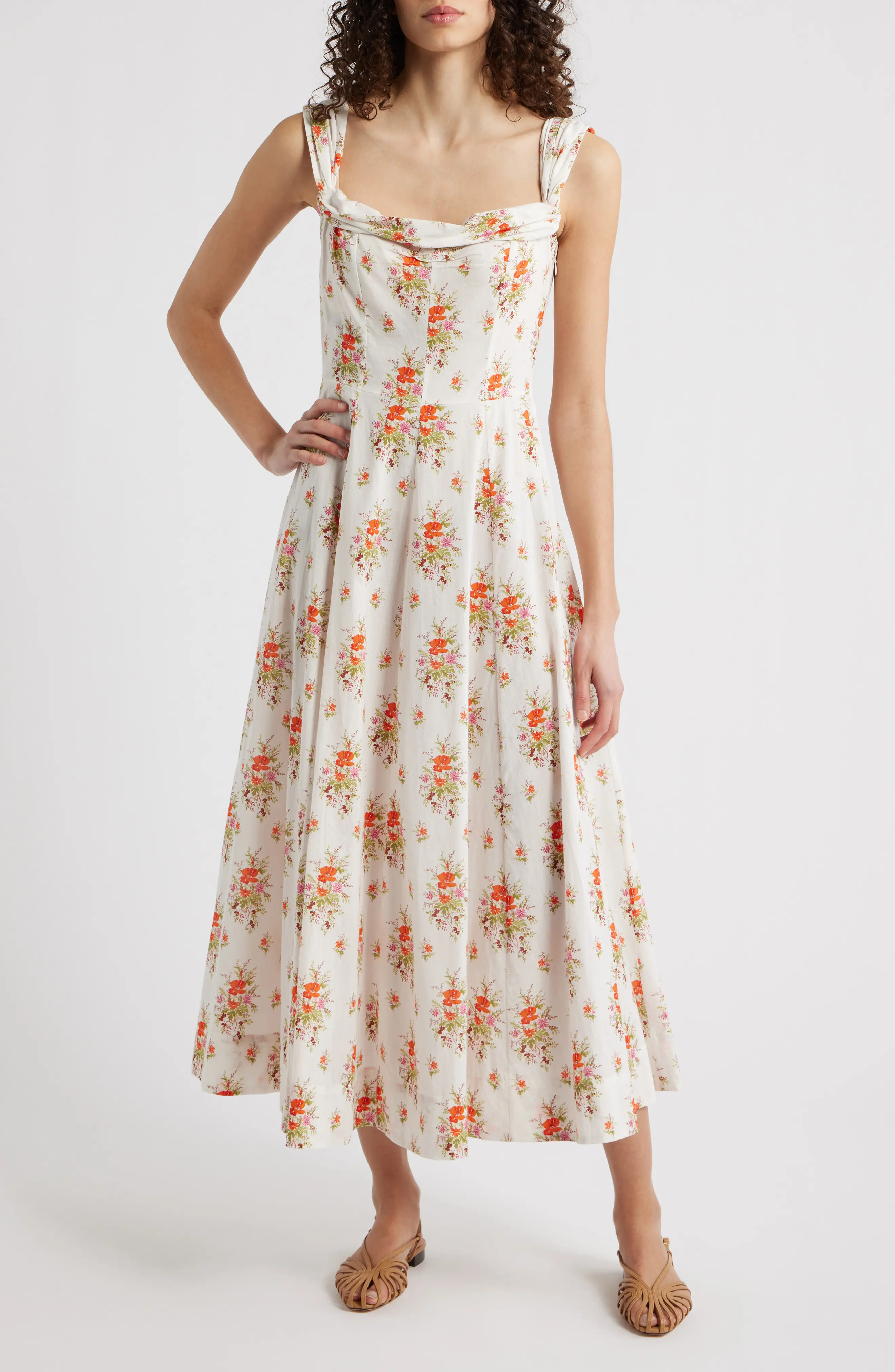 D\u00d4EN Clea Print Sleeveless Organic Cotton Maxi Dress (Women) | Nordstrom | Nordstrom