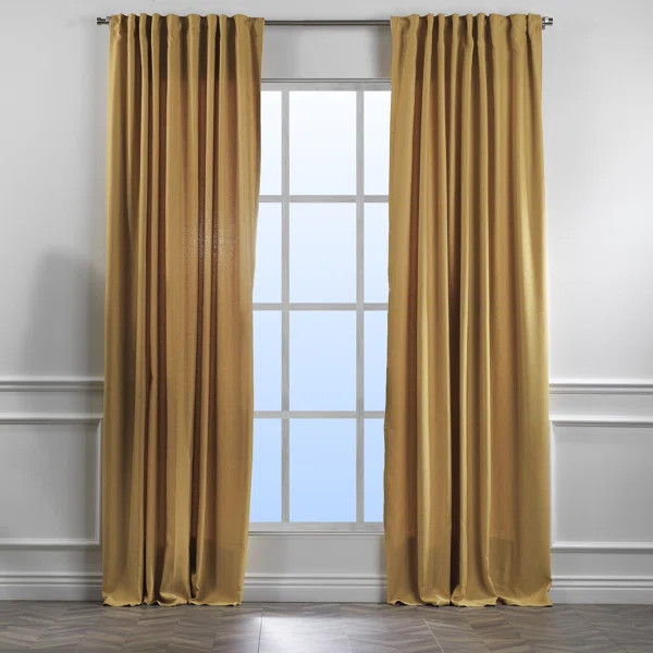 Linen Window Curtain 2 Panel Sets (Set of 2) | Wayfair Professional