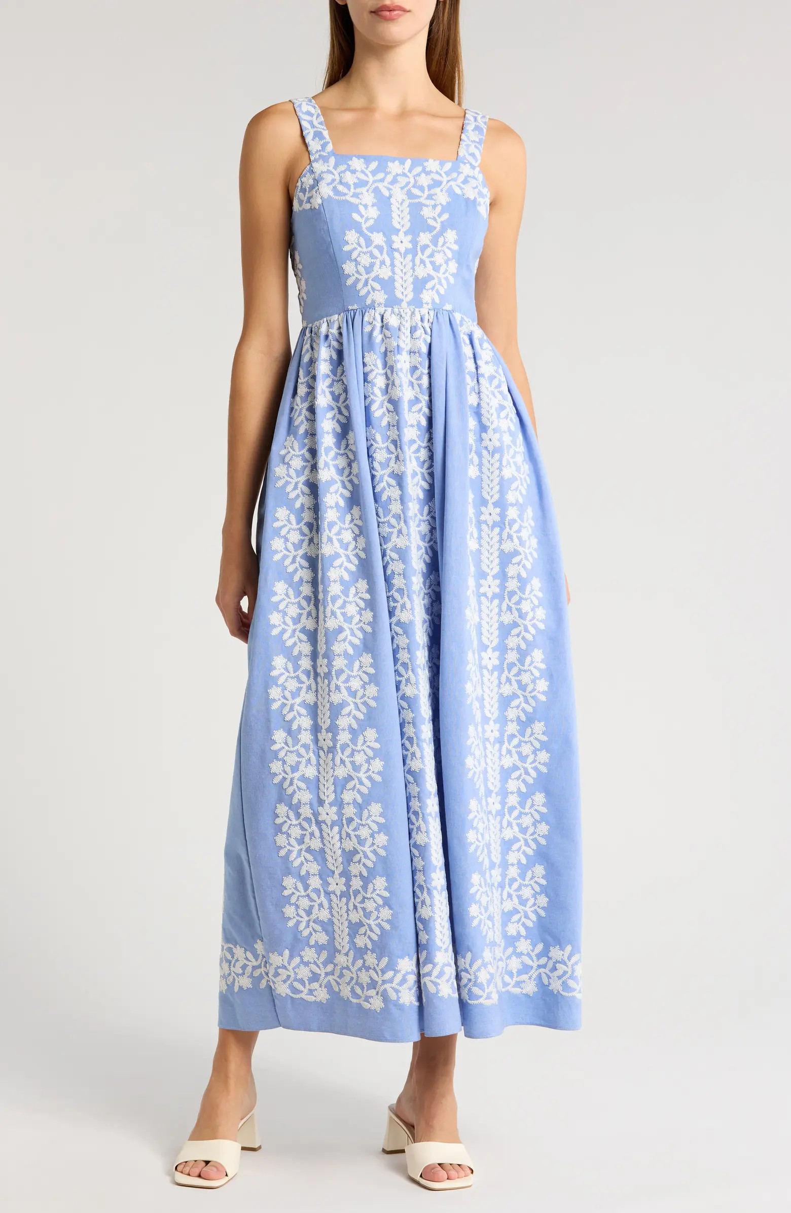 Floral Embroidered Maxi Dress | Nordstrom