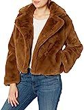 BB Dakota Junior's Big Time Plush Faux Fur Jacket, Bronze, Extra Small | Amazon (US)