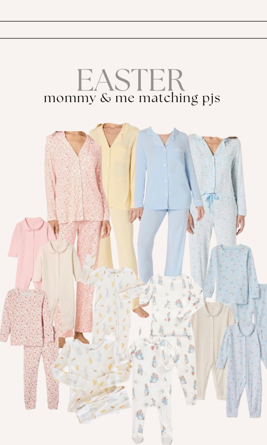 Easter — mommy & me matching pjs under $30!! 

#easter #matchingpjs #easterpajamas #pajamasets #easterpjs #amazonfinds #amazonsofiagrainge #sofiagrainge #cadenlane #mommyandme #matchingpajama #affordablefinds #easterfinds #affordablepajamas #momandme #mommyandmepajamas #easterbasket #easterbasketgifts #toddlerfinds #toddlerpajamas #toddlereaster #toddlerboy #toddlergirl #babyeaster #babyboy #babygirl 

#LTKSeasonal #LTKKids #LTKBaby