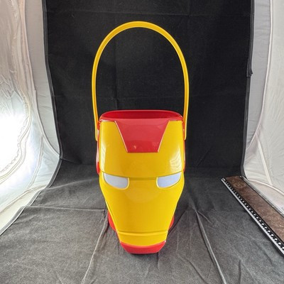 Marvel Iron Man PTI Group Popcorn Halloween Easter Candy Bucket Pail Yellow Red | eBay US
