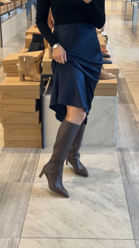 Boots! Same style linked in a couple of places in both brown and black. They are 20% off from Wittner only (linked below)

#LTKVideo #LTKshoecrush