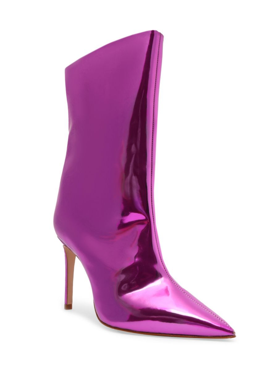 Schutz Mary Metallic Leather Short Boots | Saks Fifth Avenue