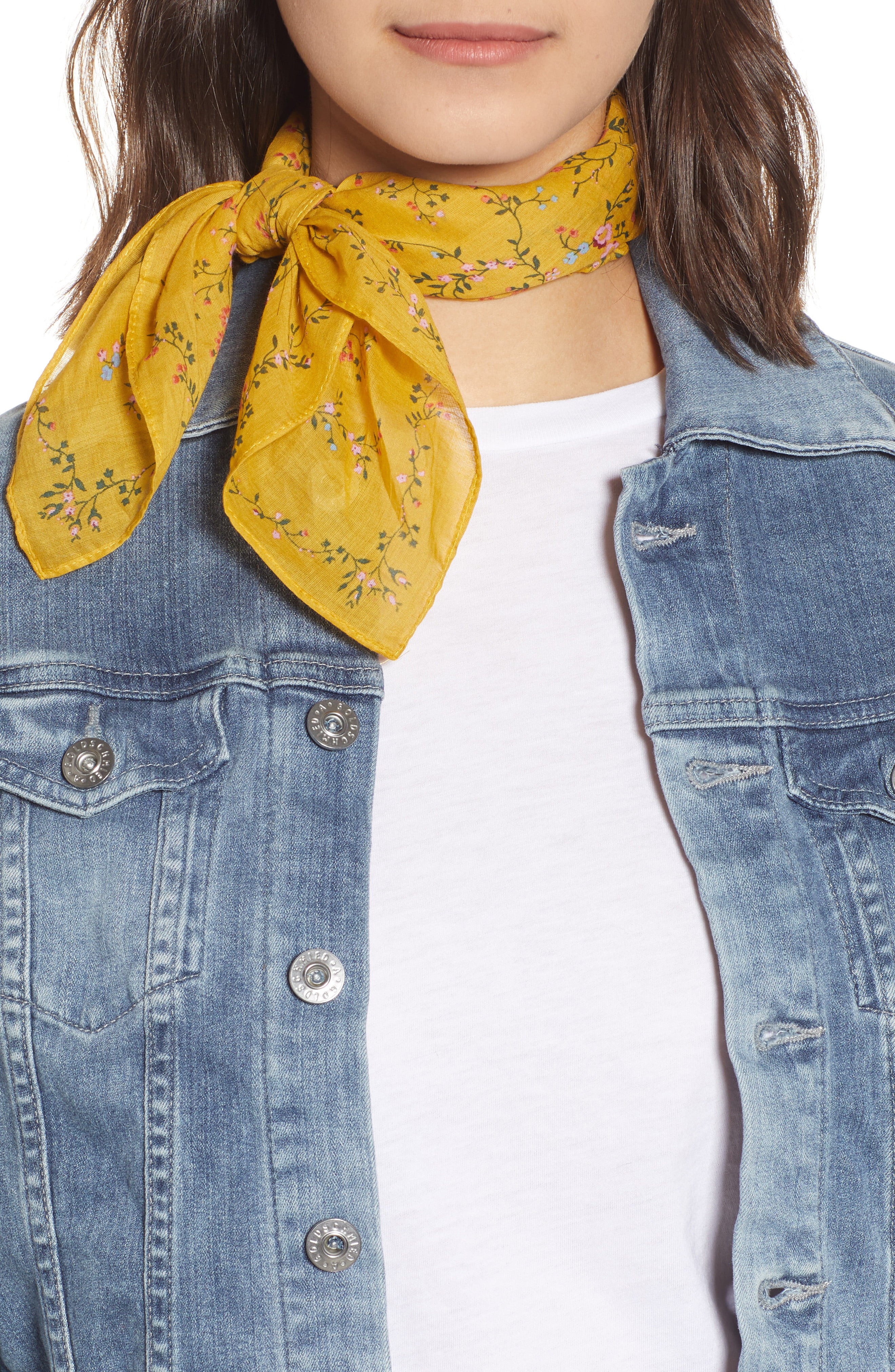 Women's Madewell Bandana, Size One Size - Yellow | Nordstrom