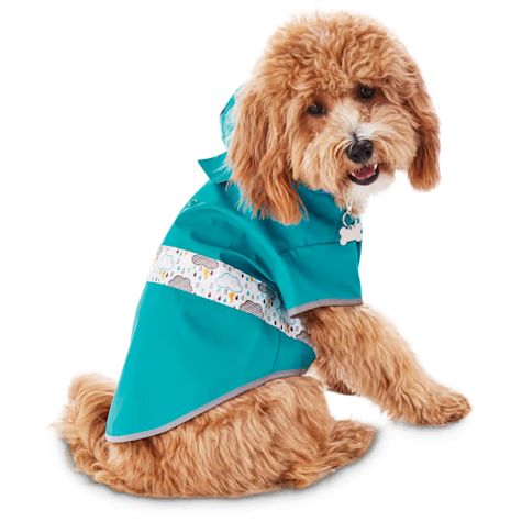 Good2Go Reversible Dog Raincoat in Blue, Extra Large | Petco