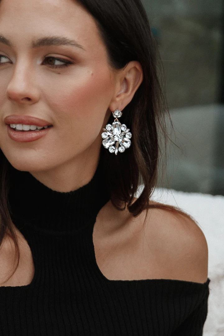 Cynthia Statement Earring - Silver | Petal & Pup (US)