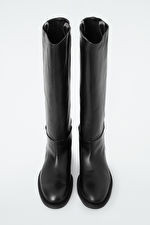 LEATHER RIDING BOOTS - BLACK - Shoes - COS | COS (US)
