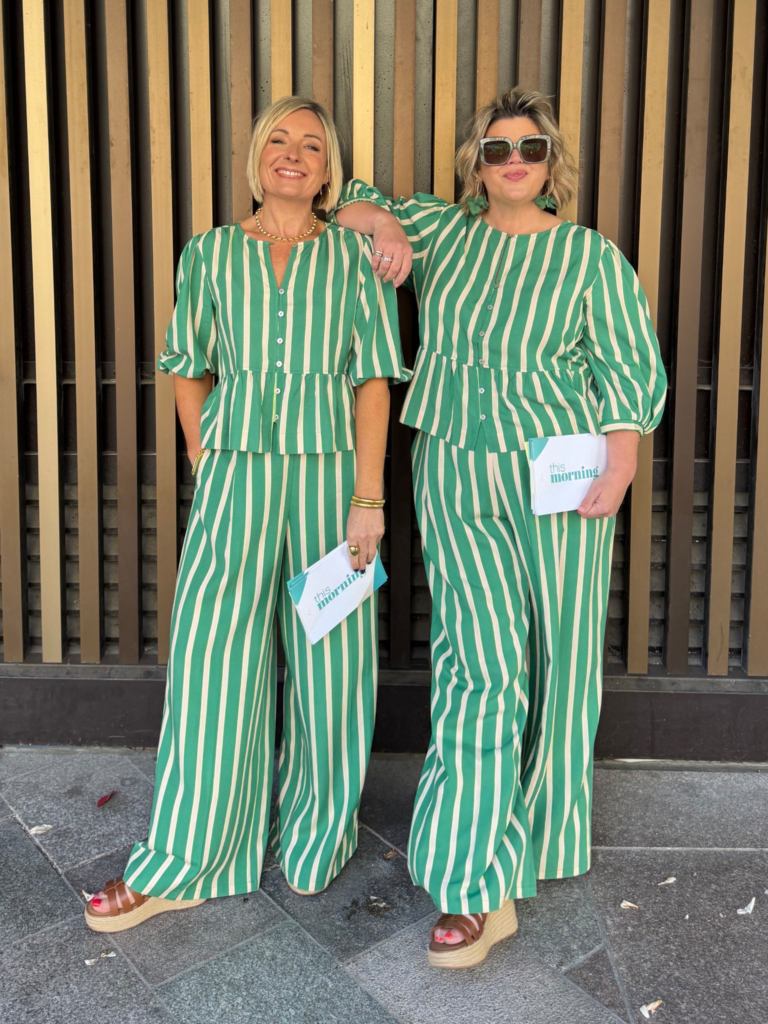I live a coord and this green get up is everything.
Spring Coord / Summer outfit 
Green and white striped Coord. 

#LTKover50style #LTKspring #LTKuk