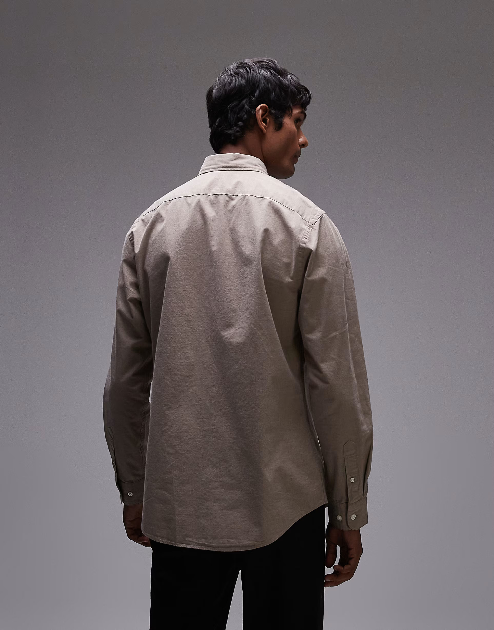 Selected Slimrick poplin shirt in tan  | ASOS | ASOS (Global)