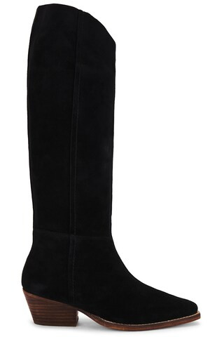Free People Sway Low Slouch Boot in Black from Revolve.com | Revolve Clothing (Global)